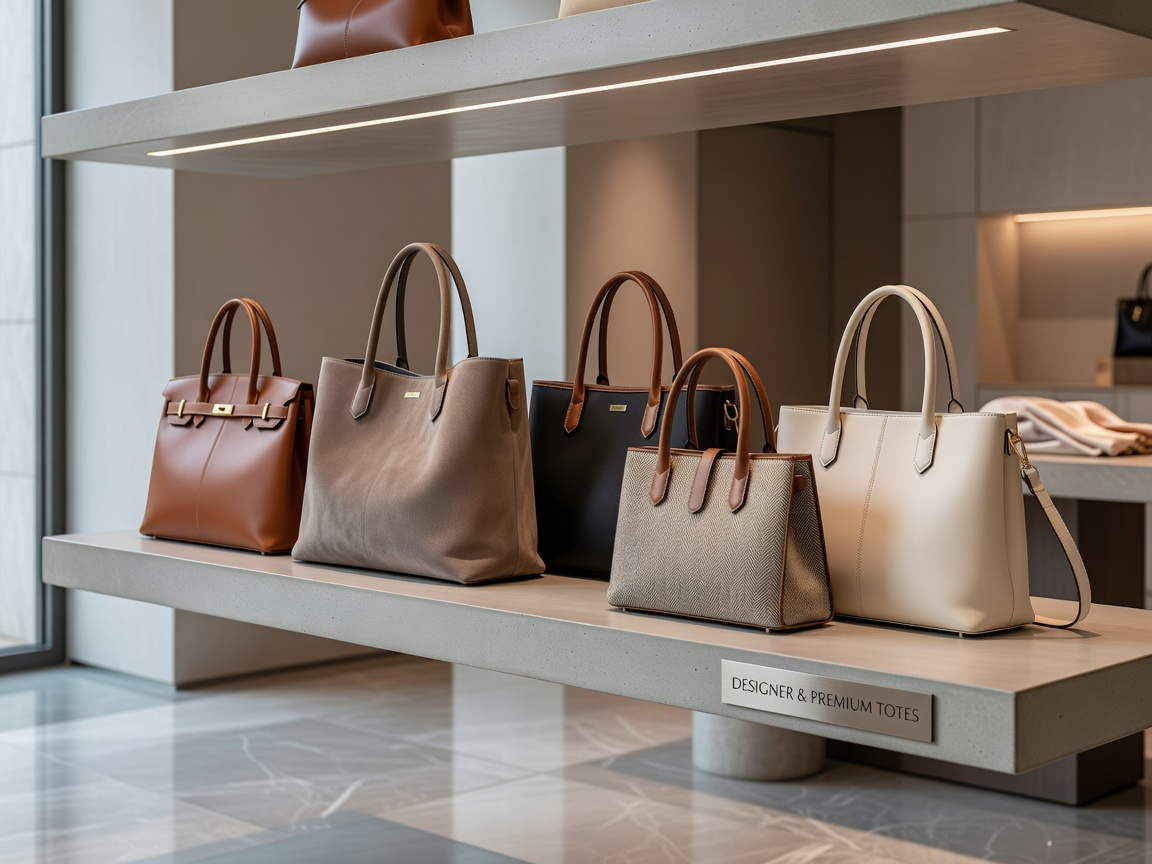 Designer and premium totes, alternatives to Dior, Longchamp, and Marc Jacobs