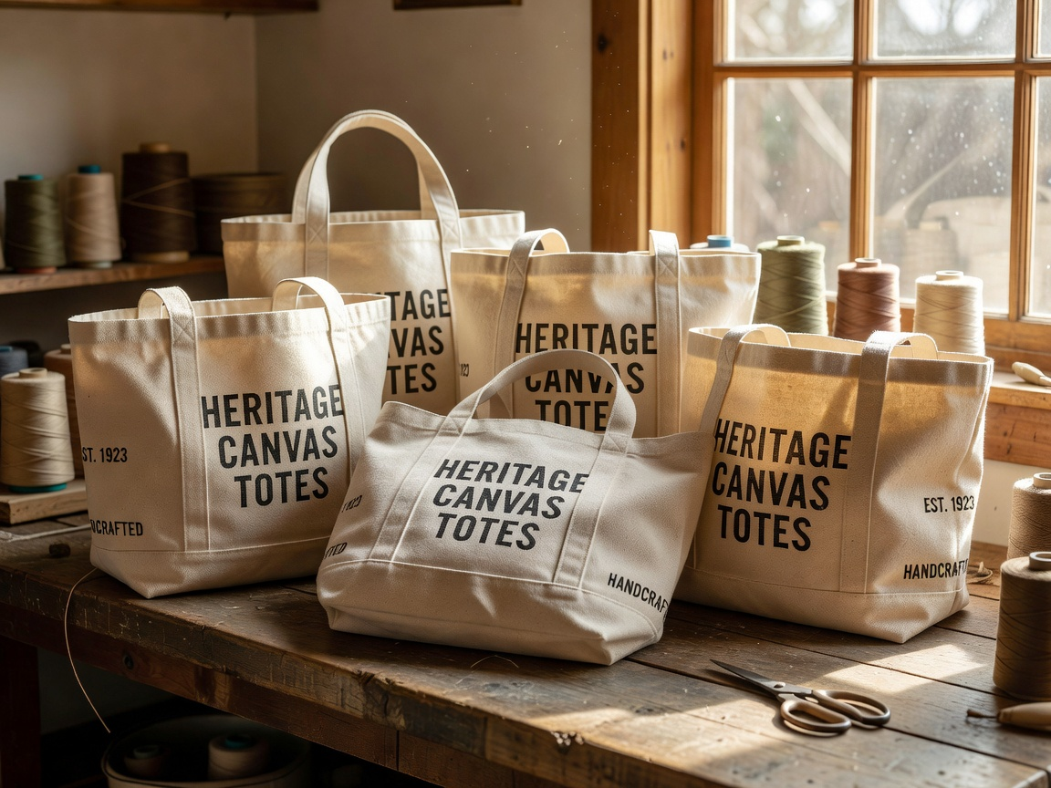 Heritage canvas totes, alternatives to LL Bean Boat and Tote