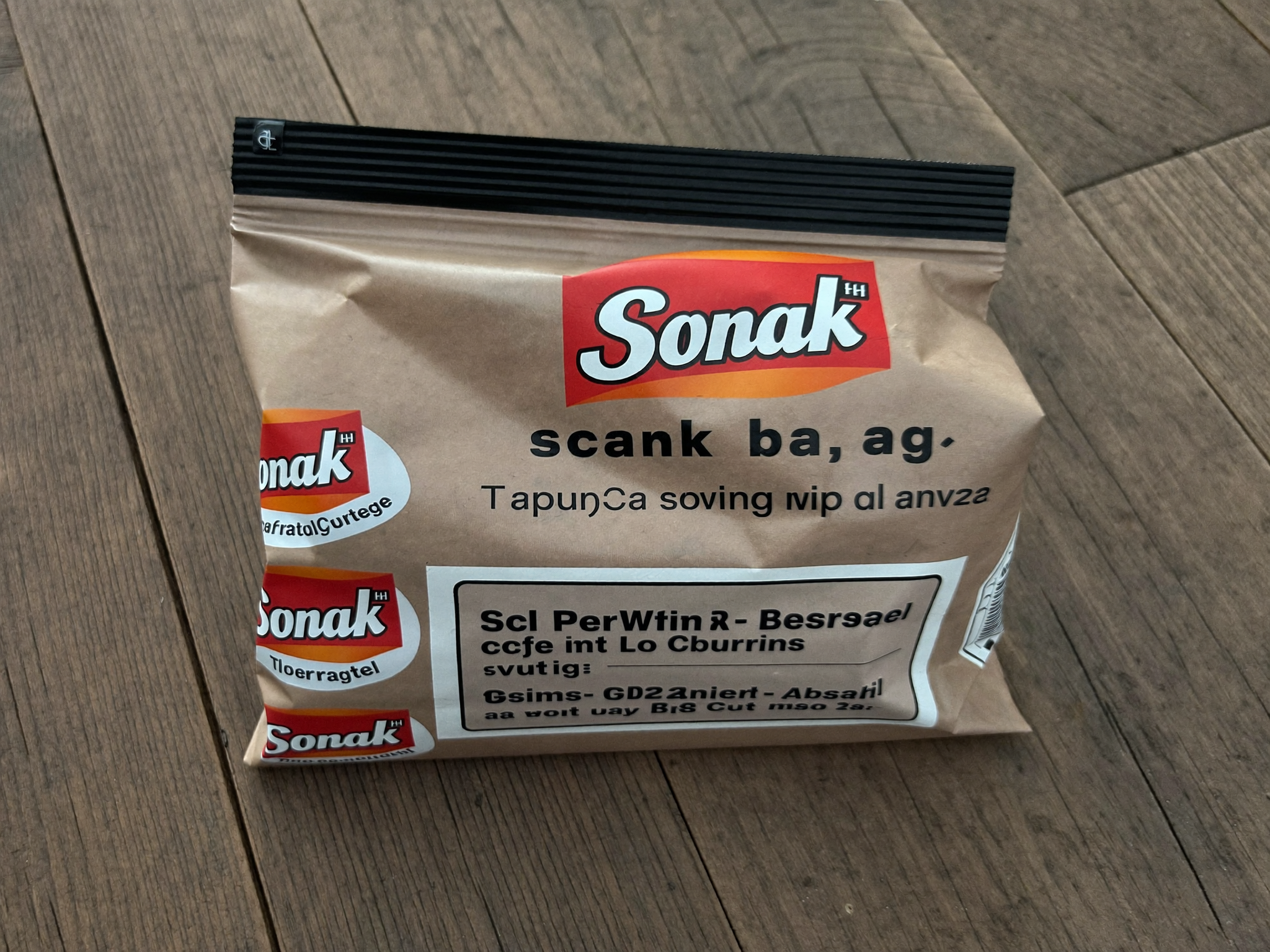 Close up of reusable snack bag materials and closures